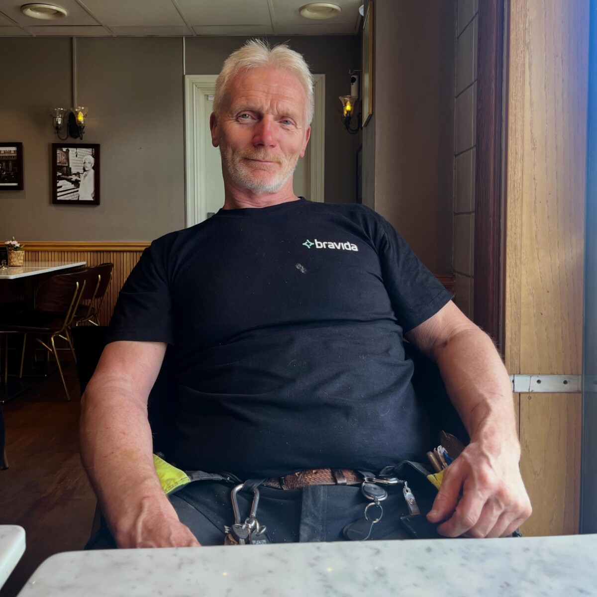 Leif i Bravida fikk endelig overlevert merket for 25 års medlemskap i EL og IT Forbundet 👏